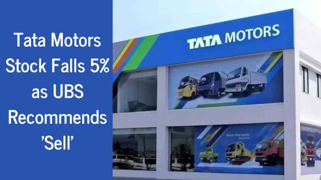 Shares of Tata Motors Fall 5% After UBS’s ‘Sell’ Recommendation: Analysis Inside