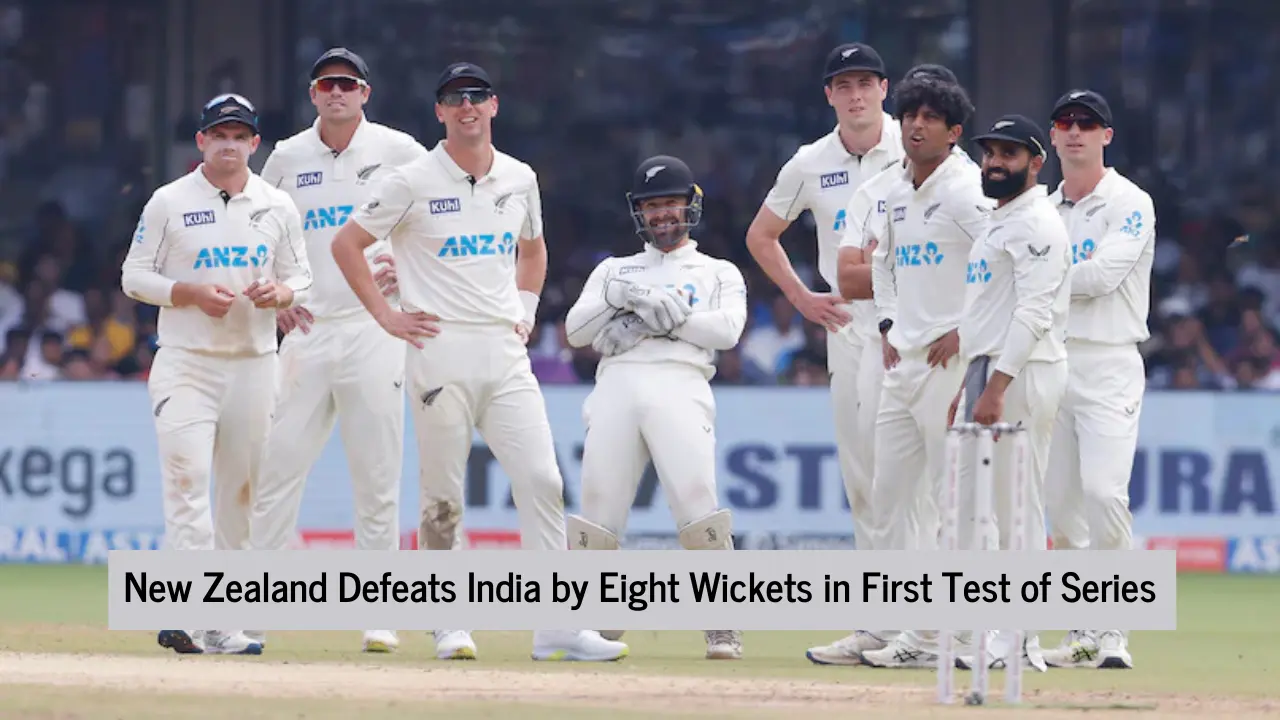 New Zealand Secures First Test Win in India Since 1988 with Eight-Wicket Victory