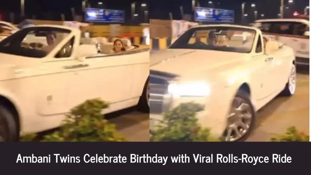 Akash and Isha Ambani Celebrate Birthday in Style with Viral Rolls-Royce Ride