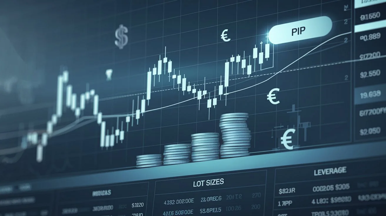 currency pairs, pips, lot size